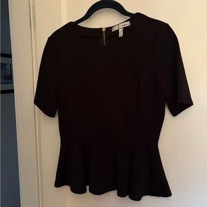 Black Peplum Top